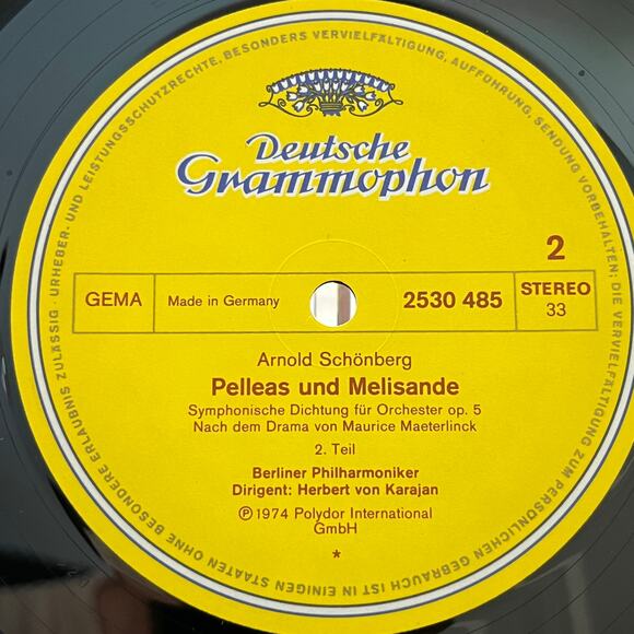 Arnold Schönberg Pelleas Und Melisande Vinyl LP 1974 Deutsche Grammophon 2530485 - Picture 5 of 7